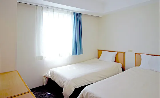 ห้องพักแบบเตียงคู่ราคาประหยัด (ปลอดบุหรี่)