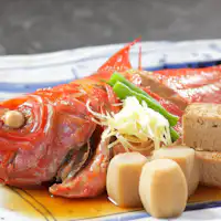 ปลากะพงแดงต้มซีอิ๊ว