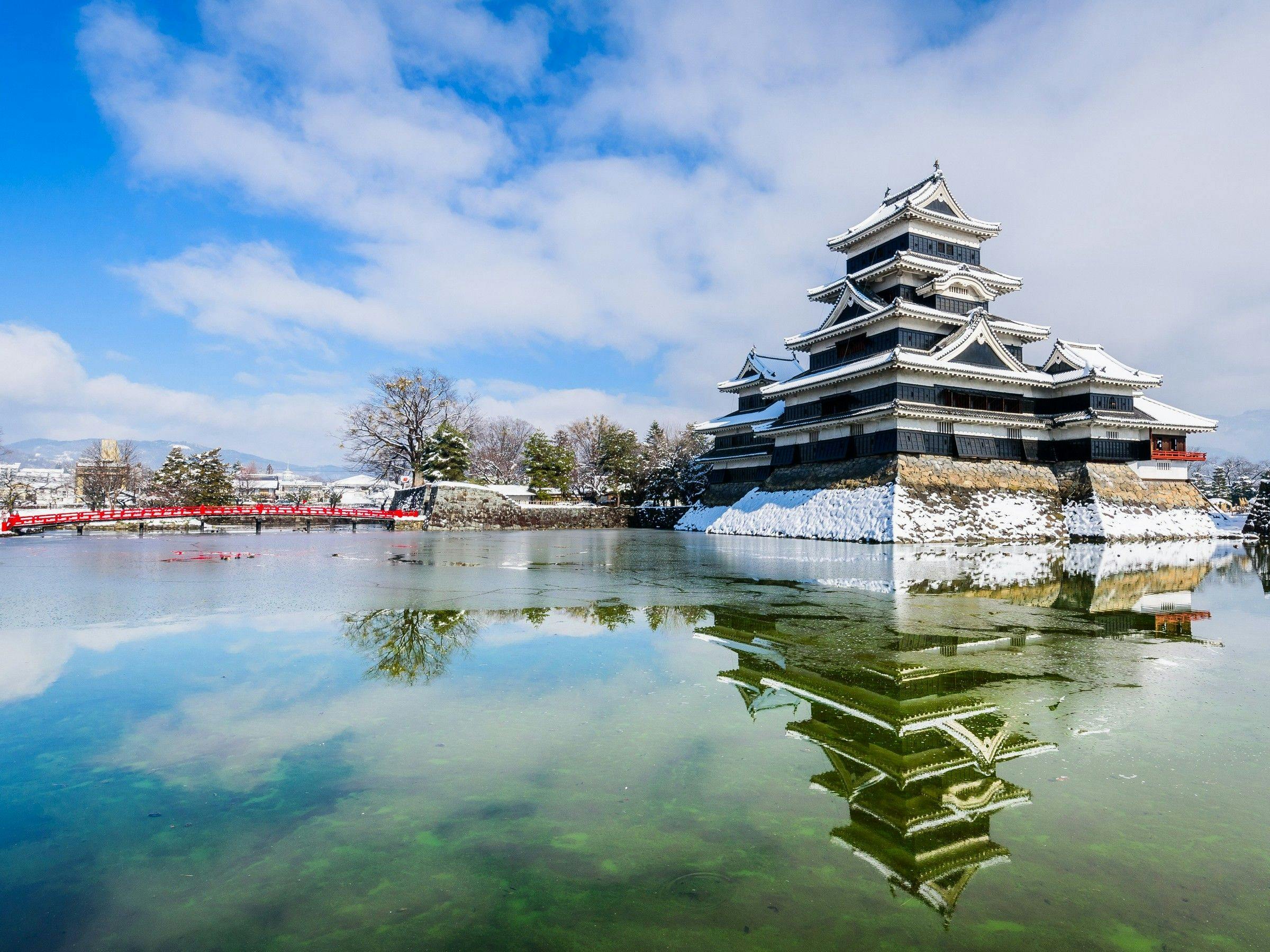 Kastil Matsumoto - Salju