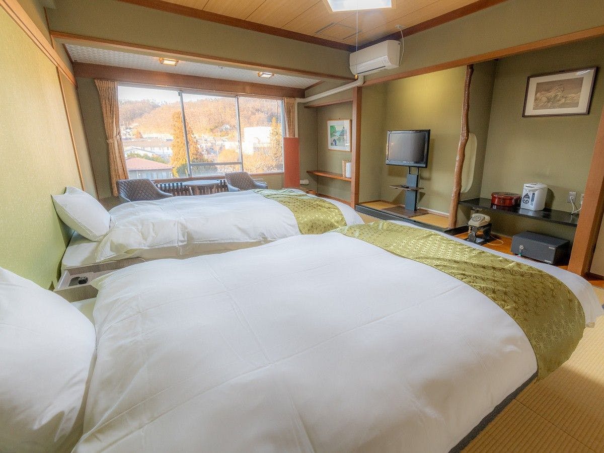 【Tempat Tidur Twin】Kamar bergaya Jepang 10 tatami