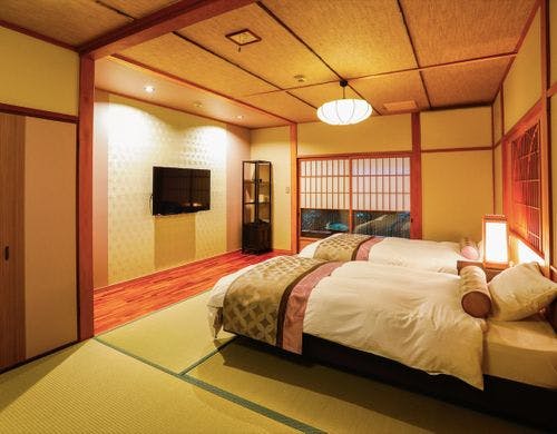 和室15畳のツインルーム例