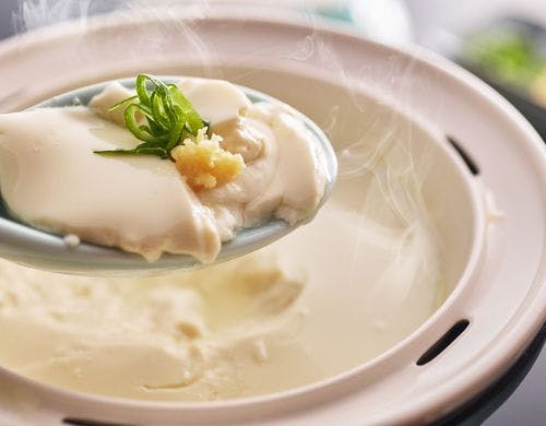 朝食　豆腐