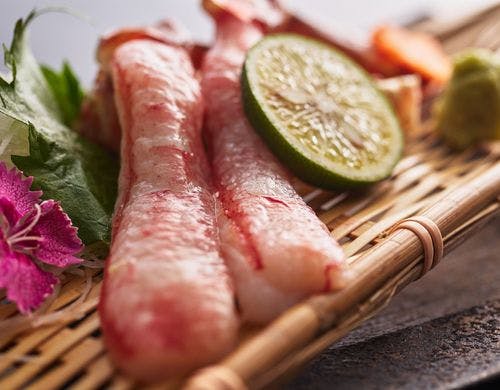 蟹会席　蟹刺し