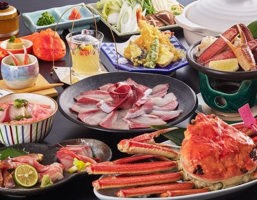 蟹鰤会席蟹半身付き（2人前）