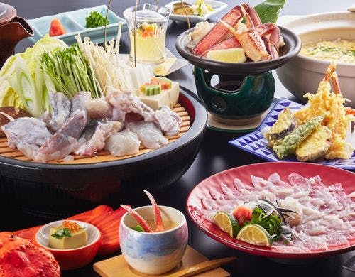 蟹ふぐ会席（2人前）