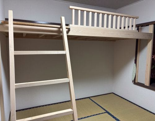 ロフト部分は荷物置きスペースとしても◎