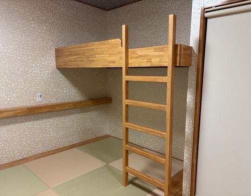 ロフトは荷物置き、ベッドとしても活用◎