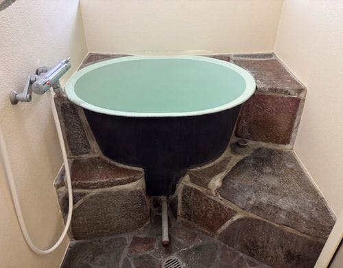 数少ないバス付客室です。