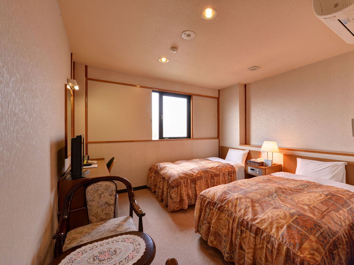 *【ห้องพัก／Twin】ห้องพักเตียงคู่กว้างขวาง