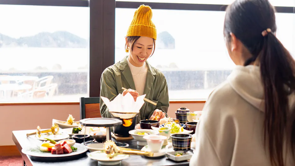 Island Light Colors the Sea Inn Hagoromo-so