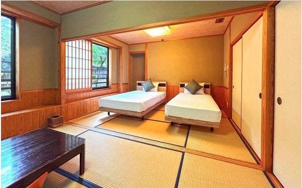 Kamar Gaya Jepang 12 Tatami (dengan Tempat Tidur)
