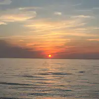 *พระอาทิตย์ตกดินที่มองเห็นจากที่พักของเรา