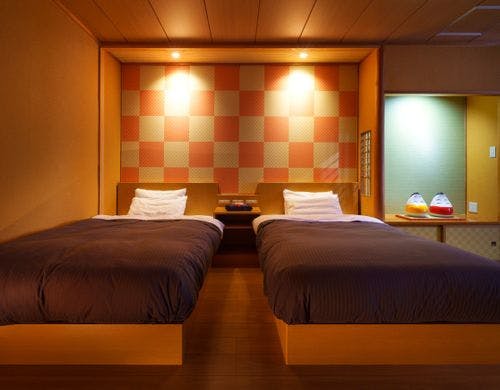 ツインベット和洋室のお部屋