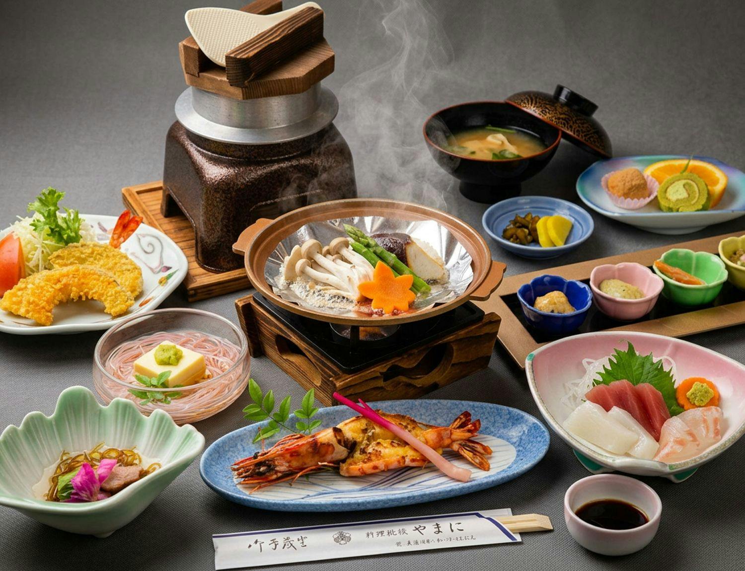 Fugu Cuisine and Live Fish Cuisine Inn Yamani Ryokan