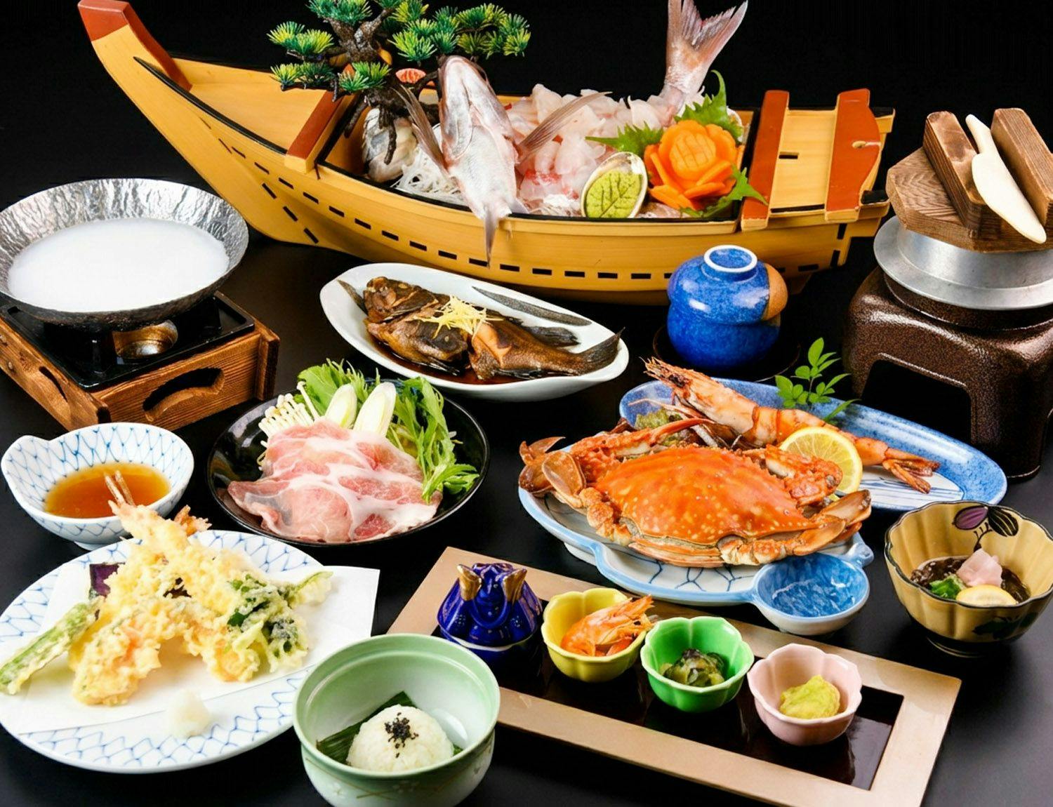 Fugu Cuisine and Live Fish Cuisine Inn Yamani Ryokan