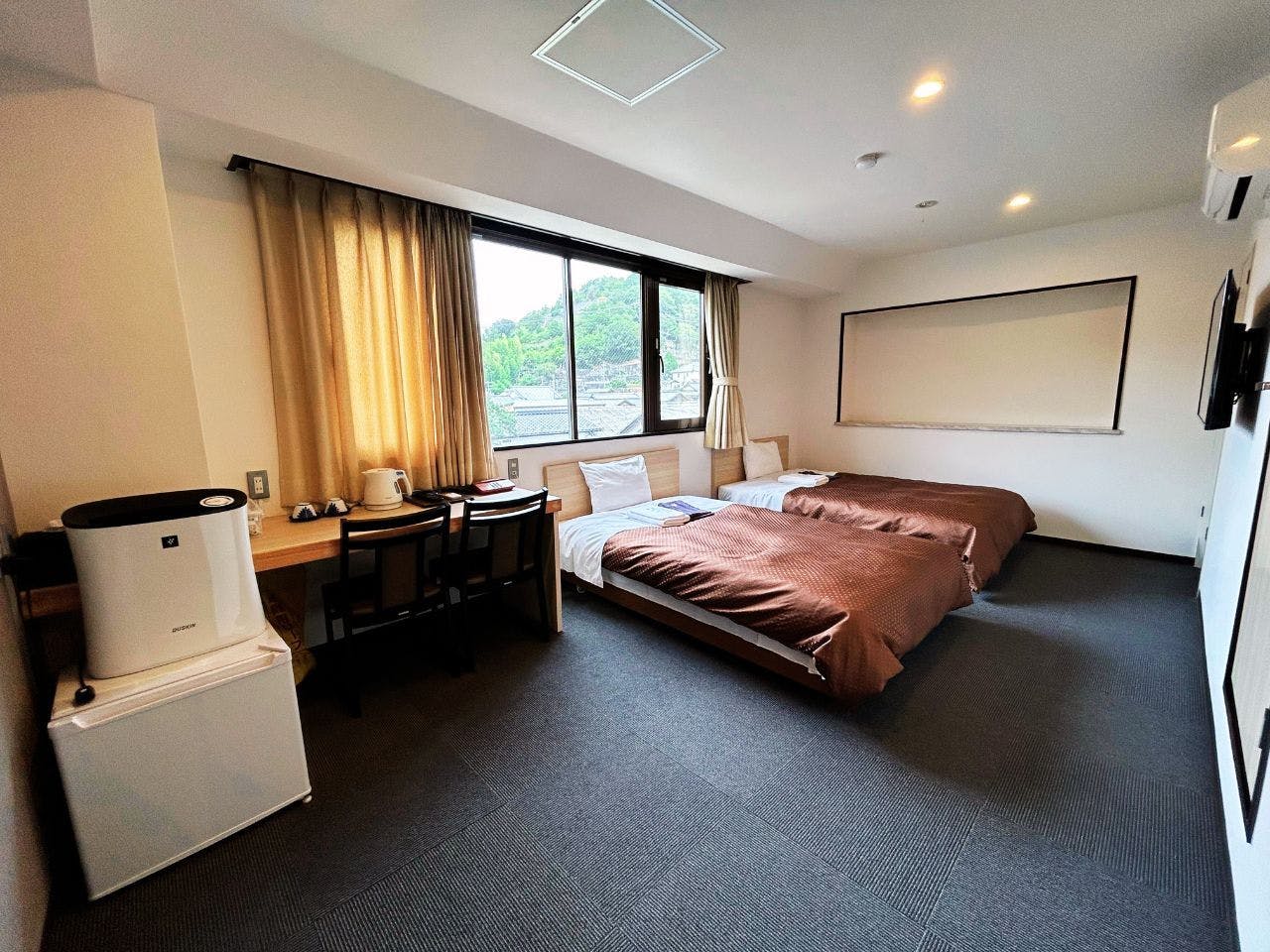 ห้องพักเตียงคู่กว้างขวาง