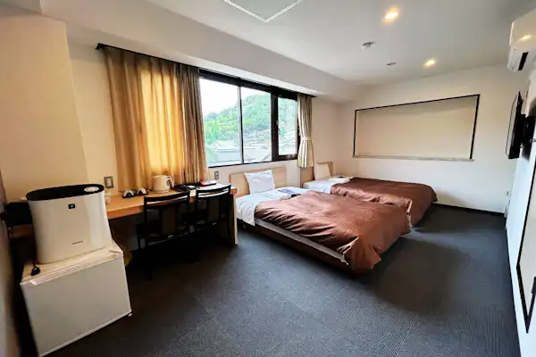 ห้องพักเตียงคู่กว้างขวาง