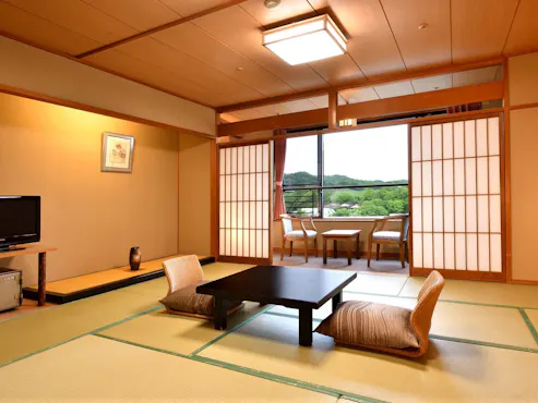 Kamar bergaya Jepang untuk bersantai.