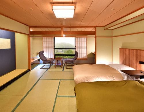 和室にツインベッドを配した和室ツイン