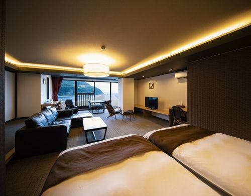 最上階コーナールーム（半露天風呂付）