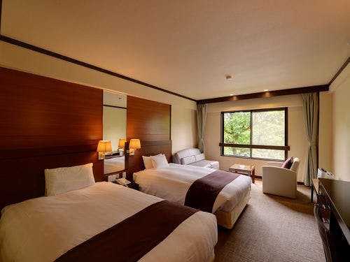 *喫煙富士山側ツイン洋室20平米トイレ付