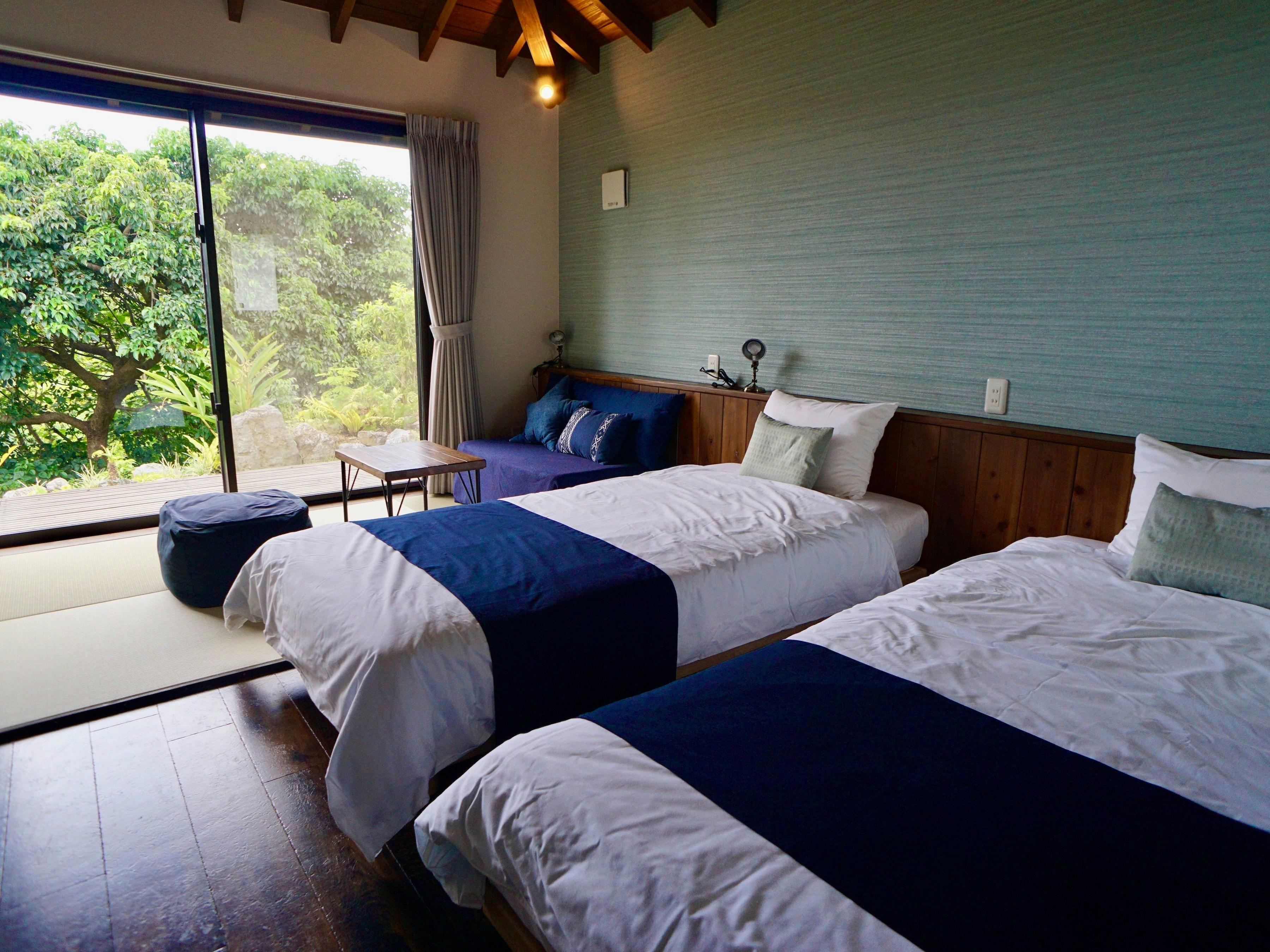 นี่คือห้องพักแบบญี่ปุ่นและตะวันตก