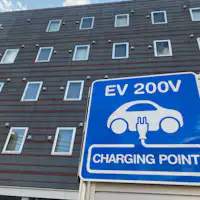 Equipped with 2 EV car chargers