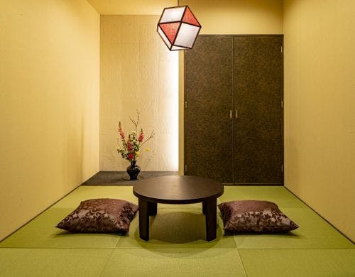 露天風呂付き客室 草枕の間 リビング