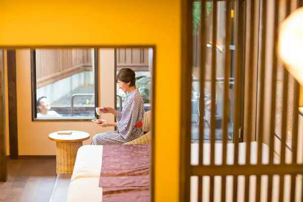 ห้องพักพร้อมอ่างอาบน้ำกลางแจ้ง - Matsu no Ma