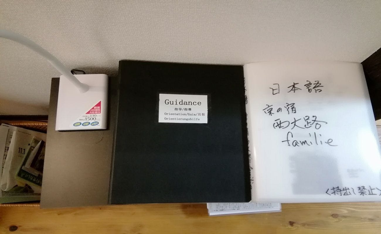 ประกาศจากที่พัก Kyoto Nishioji Familie