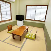 ห้องพักหมายเลข 101 ห้องสไตล์ญี่ปุ่น ขนาด 6 เสื่อ ทาทามิ ห้องมุม