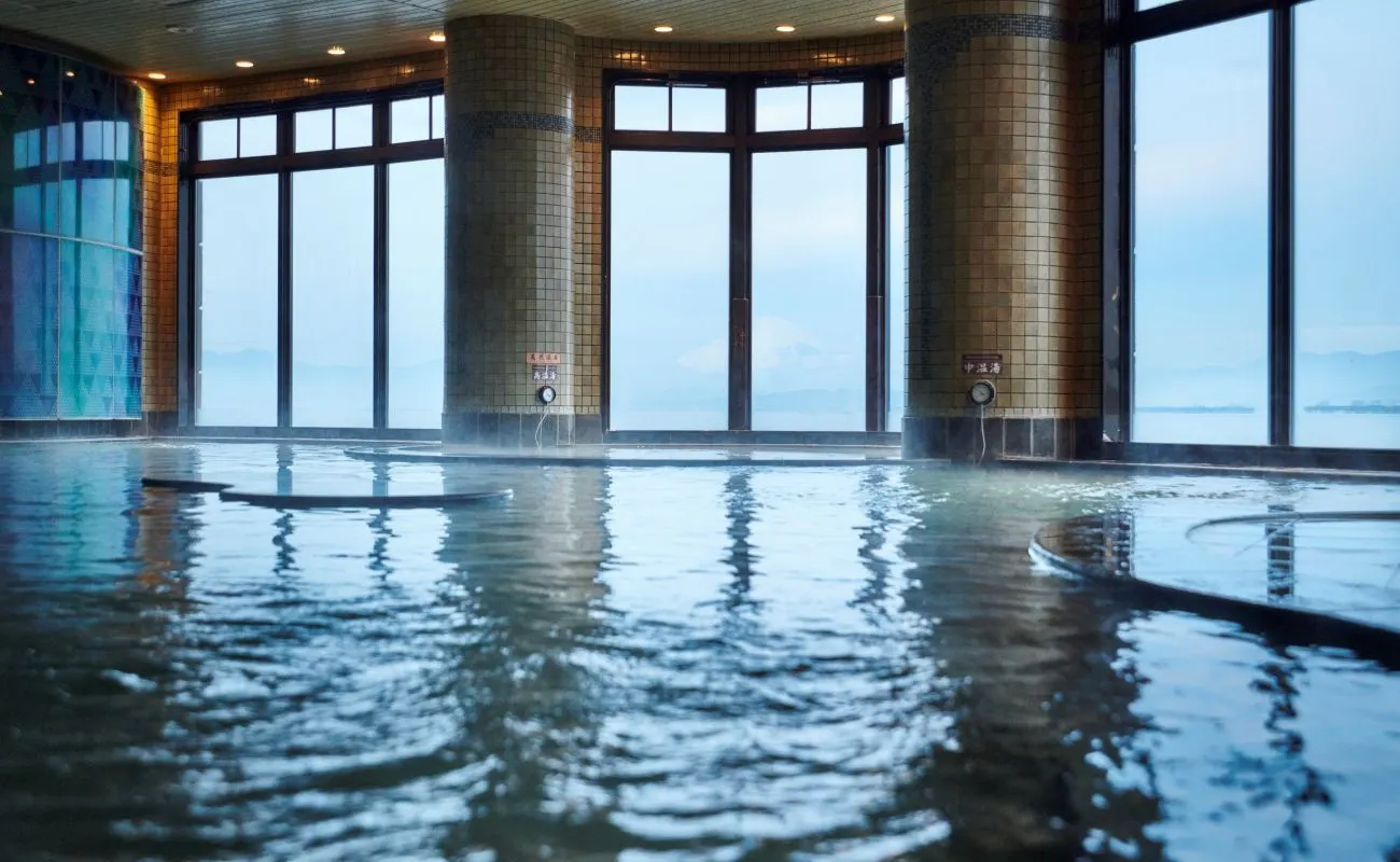 Onsen 'Fuji Kaiyu' on the 3rd floor of Enoshima Island Spa