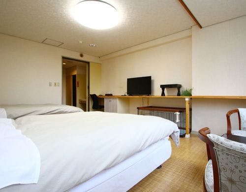専用の出入口からお部屋に行く事ができます