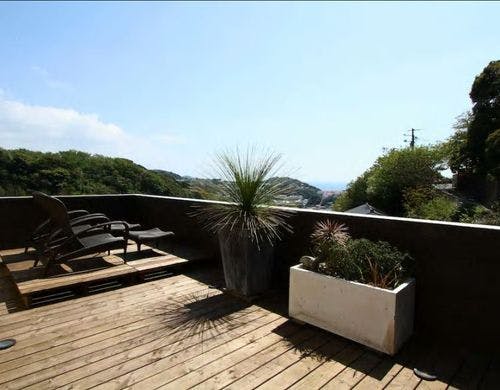 オーシャンビューのデッキ