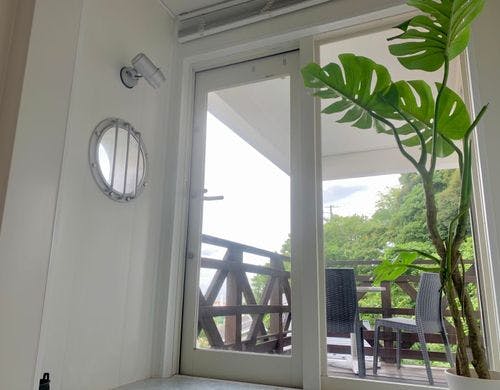 お風呂場はとても開放的！