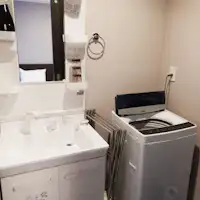 ห้องล้างหน้าและเครื่องซักผ้า