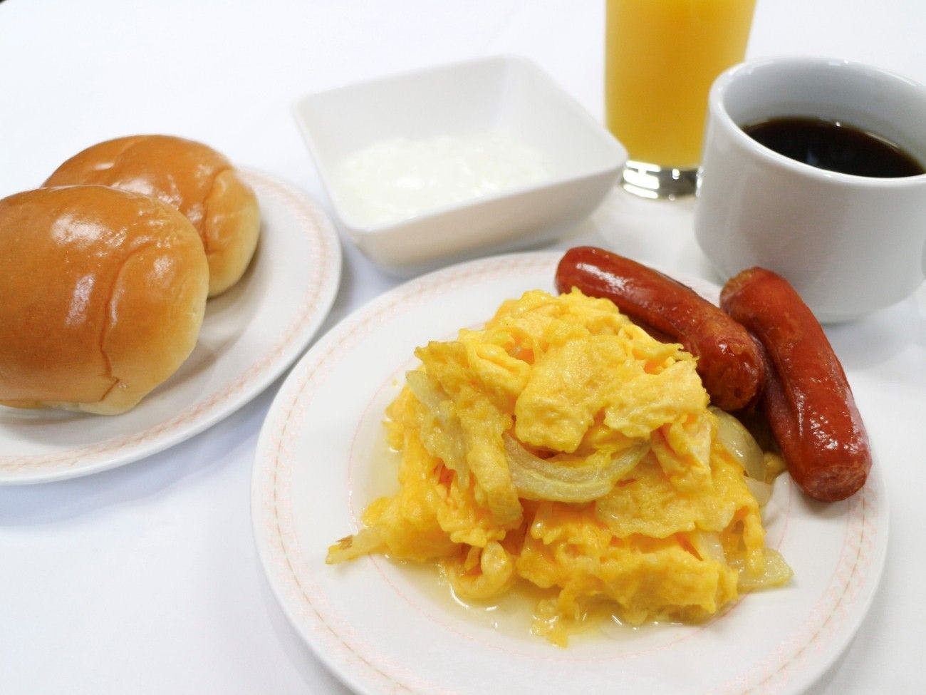 ตัวอย่างอาหารเช้า) ชุดอาหารตะวันตก