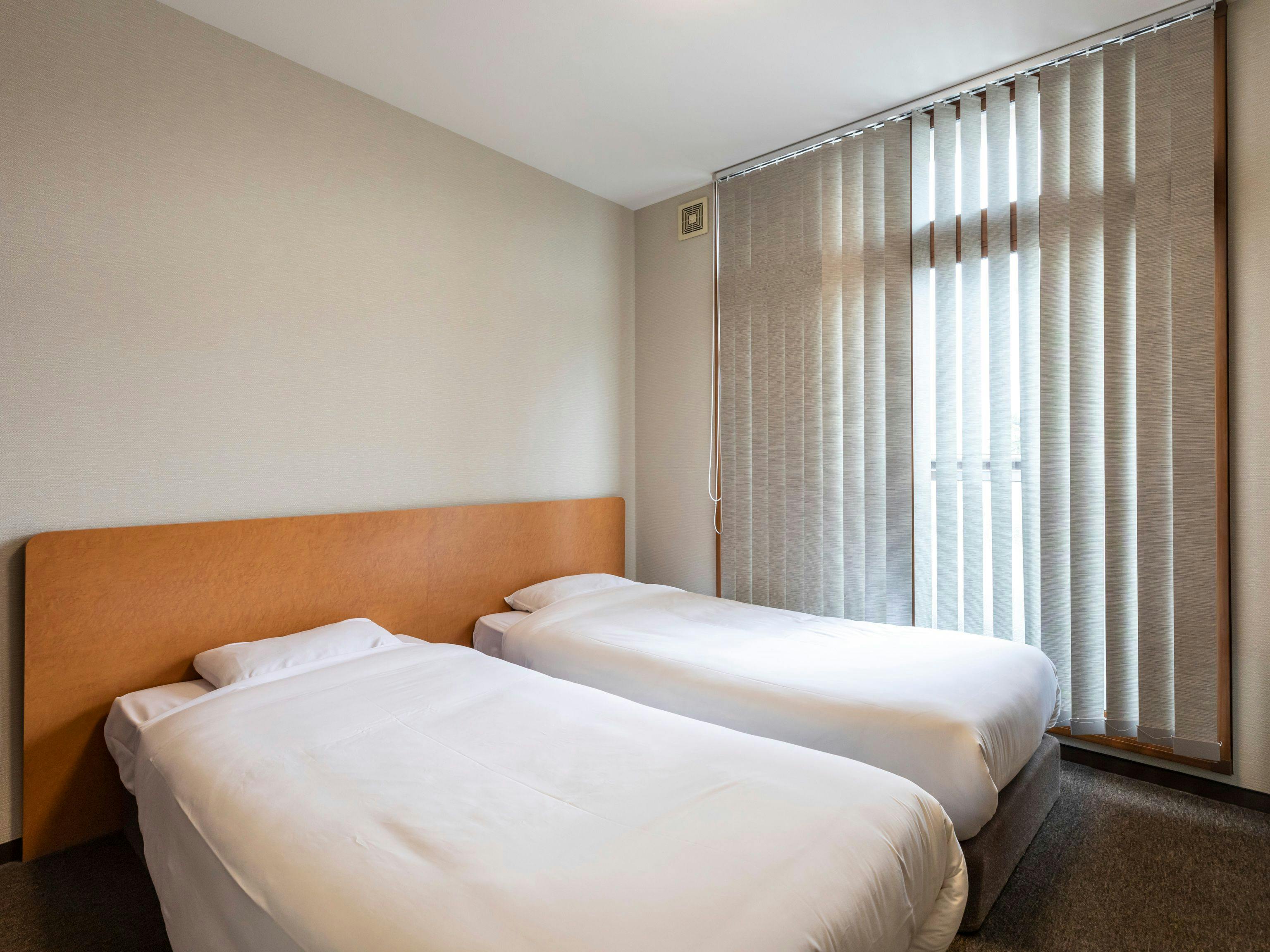 【ห้ามสูบบุหรี่】ห้องเตียงคู่