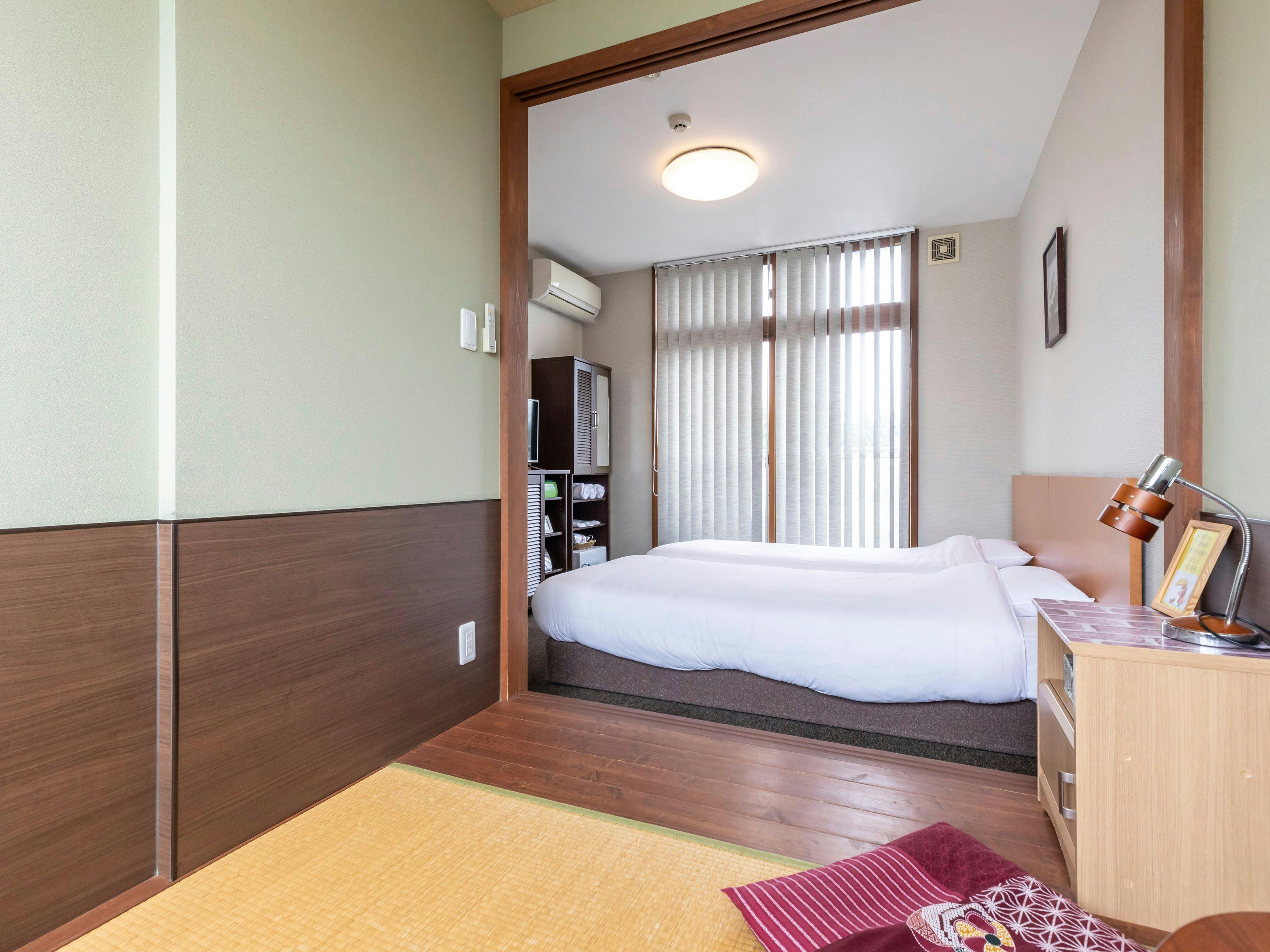 【ห้ามสูบบุหรี่】ห้องสไตล์ญี่ปุ่นและตะวันตกสำหรับ 1-3 ท่าน