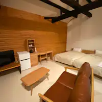 【ห้ามสูบบุหรี่ ยินดีต้อนรับสุนัข】ห้องพักแยกเตียงคู่