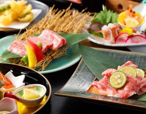 国産黒毛和牛会席（一例）