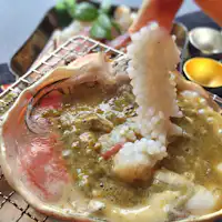 ปูหิมะย่างกระดอง.