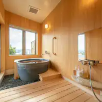 【천연 온천】반노천탕 (도기탕 예시)