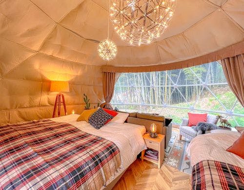 【池サイド】6mドーム型テント