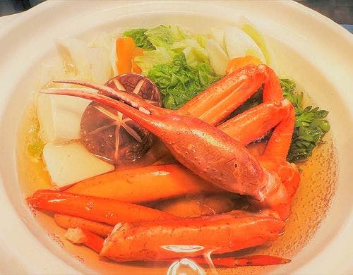 香住ガニと旬野菜の蟹スキナベ
