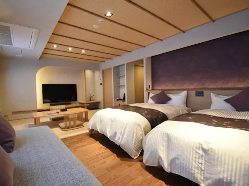 顶楼的和洋式客房