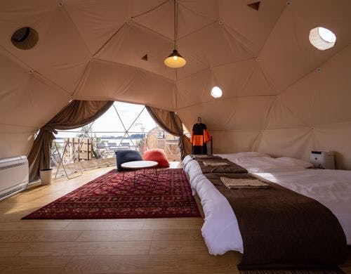 ドームテント室内