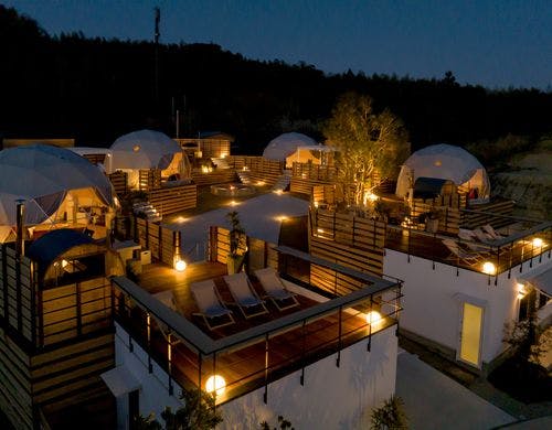 夜のライトアップ