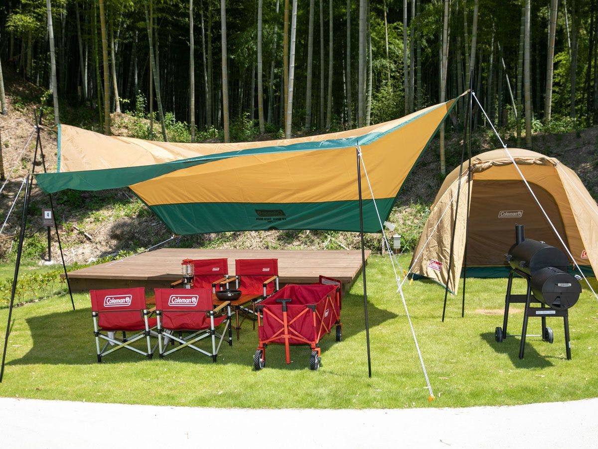 กางเต็นท์บนสนามหญ้าและสัมผัสกับธรรมชาติ