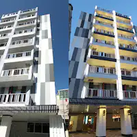 ลักษณะภายนอกของโรงแรม (กลางวันและกลางคืน)